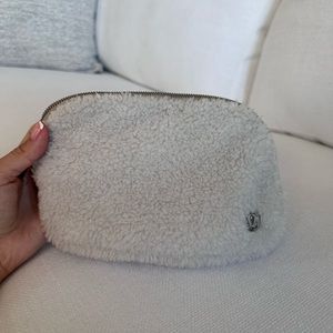 Lululemon Sherpa cream belt bag